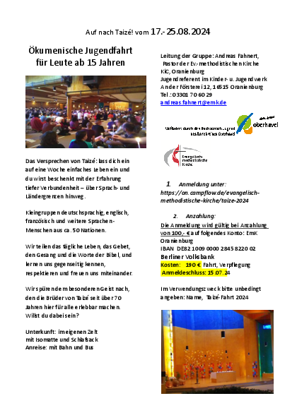Auf nach Taizé
